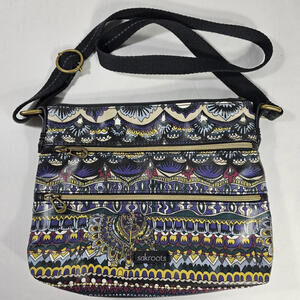 Sakroots Artist Circle Crossbody Purse Multicolor Geometric